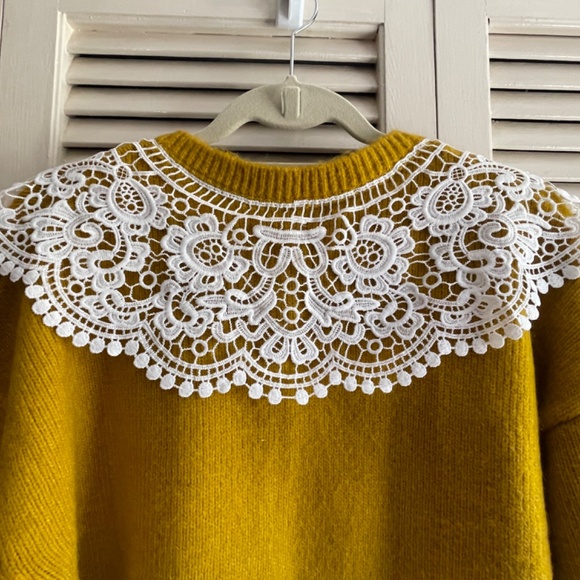 Anthropologie Maeve Lace Cardigan Sweater - Picture 4 of 13
